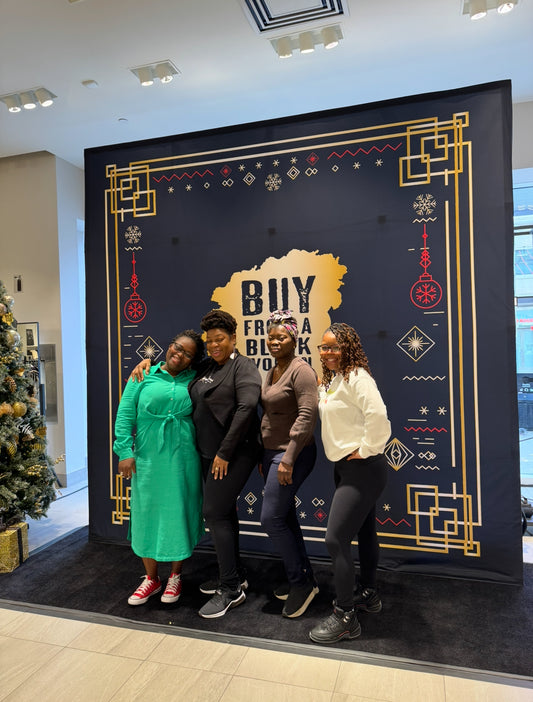 OurKnappyRootz at the Buy From a Black Woman Holiday Market Presented by H&M